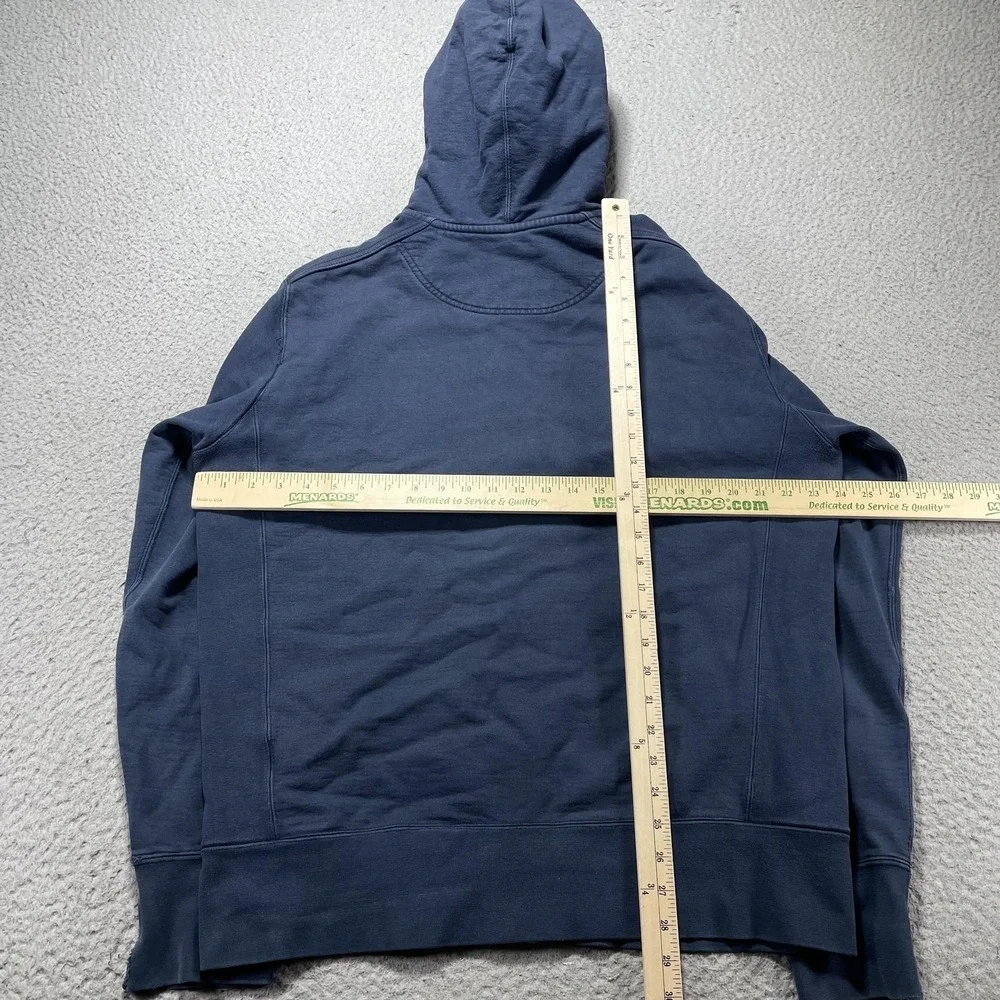 American Giant Hoodie Mens XL Blue Full Zip Fleece Sweatshirt Cotton Made In USA - Picture 7 of 12